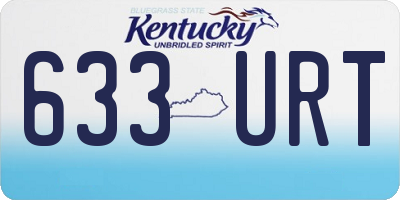 KY license plate 633URT