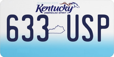 KY license plate 633USP