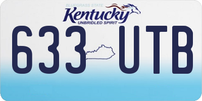 KY license plate 633UTB