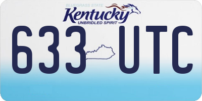KY license plate 633UTC