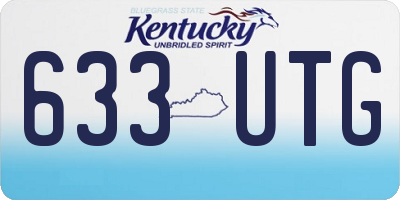 KY license plate 633UTG