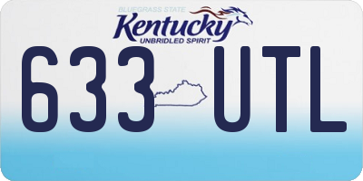 KY license plate 633UTL