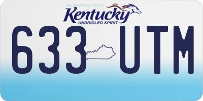 KY license plate 633UTM