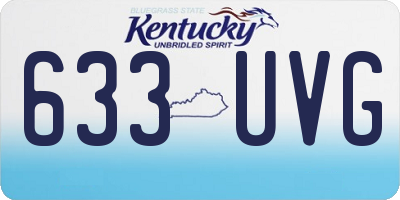 KY license plate 633UVG