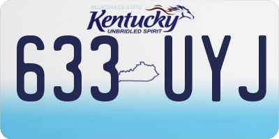 KY license plate 633UYJ