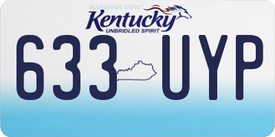 KY license plate 633UYP