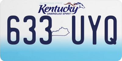 KY license plate 633UYQ