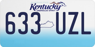 KY license plate 633UZL