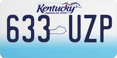 KY license plate 633UZP