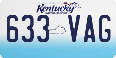 KY license plate 633VAG