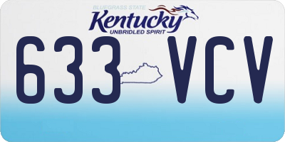 KY license plate 633VCV