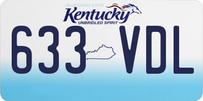 KY license plate 633VDL