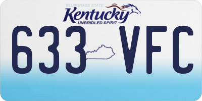 KY license plate 633VFC