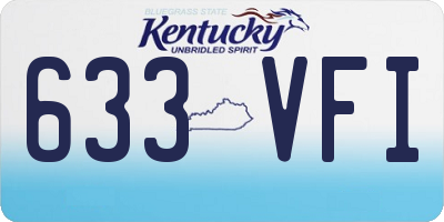 KY license plate 633VFI