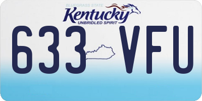 KY license plate 633VFU