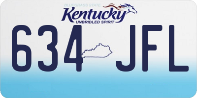 KY license plate 634JFL