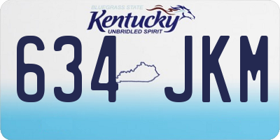 KY license plate 634JKM