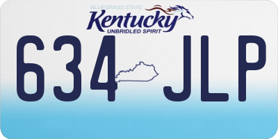 KY license plate 634JLP