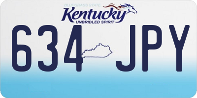 KY license plate 634JPY