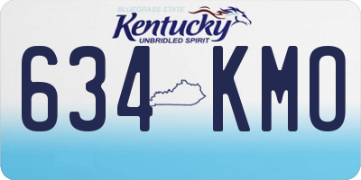 KY license plate 634KMO