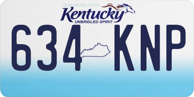 KY license plate 634KNP