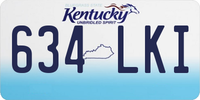 KY license plate 634LKI