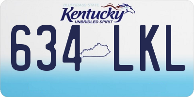 KY license plate 634LKL
