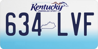 KY license plate 634LVF