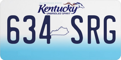 KY license plate 634SRG