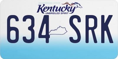 KY license plate 634SRK