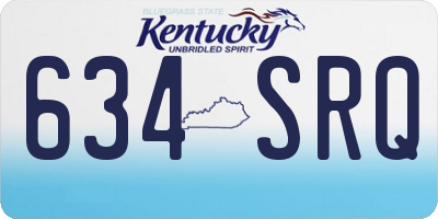 KY license plate 634SRQ