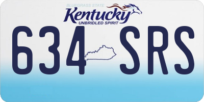 KY license plate 634SRS