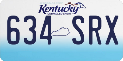 KY license plate 634SRX