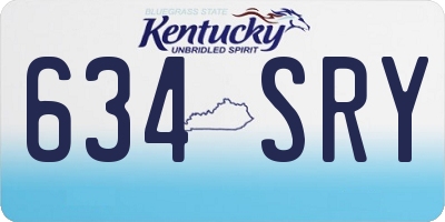 KY license plate 634SRY