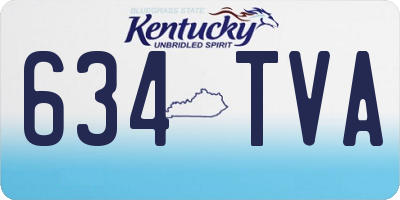 KY license plate 634TVA