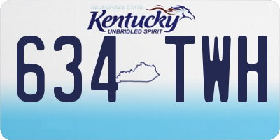 KY license plate 634TWH