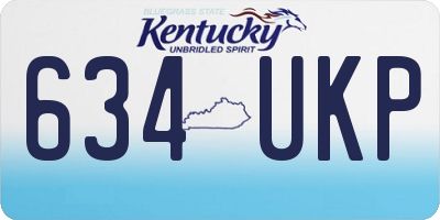 KY license plate 634UKP