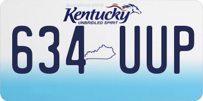 KY license plate 634UUP