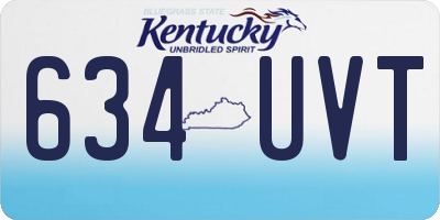 KY license plate 634UVT