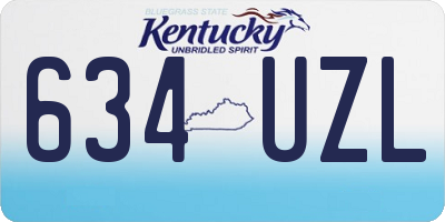 KY license plate 634UZL