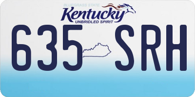KY license plate 635SRH