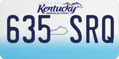 KY license plate 635SRQ