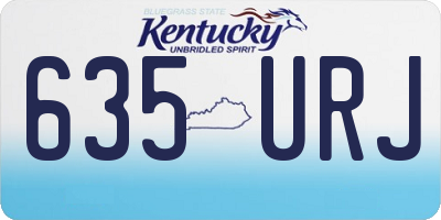 KY license plate 635URJ