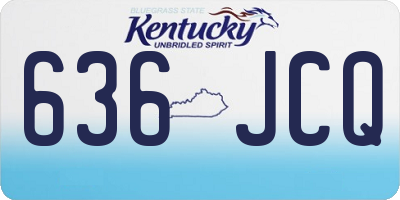 KY license plate 636JCQ