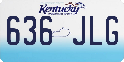 KY license plate 636JLG