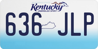 KY license plate 636JLP