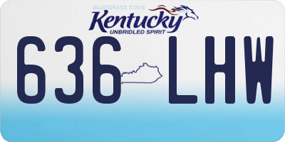 KY license plate 636LHW