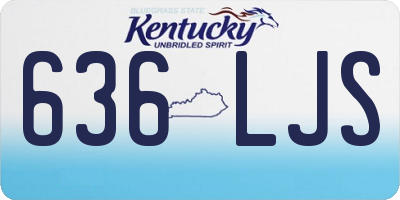 KY license plate 636LJS