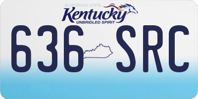 KY license plate 636SRC