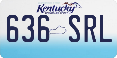 KY license plate 636SRL